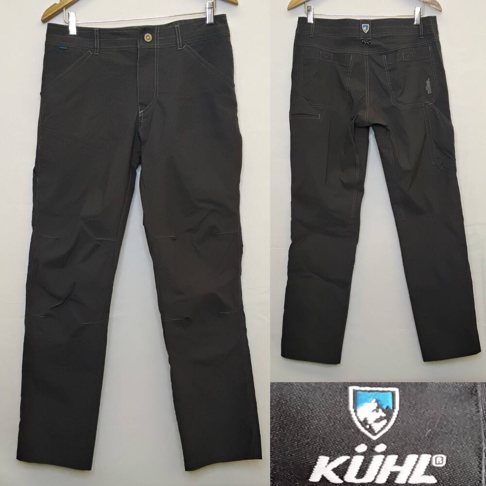 Kuhl Pants Men's 32x32 Dark Gray Vented with Zipper Pockets #J5484